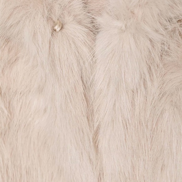 ZARA NWT Short Faux Fur Lapel Collar Coat! - Picture 8 of 9